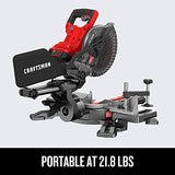 ▶ CRAFTSMAN Kit de sierra circular de corte deslizante de 7-1/4 pulgadas, inalámbrico (CMCS714M1) CRAFTSMAN V20 -