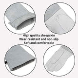 ▶ Guantes de jardinería Guantes de poda de rosa T Prueba larga Guantes de jardín con protección de antebrazo extra larga Guantes de trabajo blanco