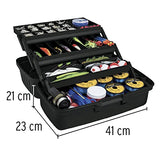 Truper CPE-16N, Caja para pesca fabricada en polipropileno, 16", negro