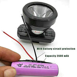 ▶ Casco para Faro, con Tiras Reflectantes Casco Protector Antideslumbrante Resistente a Los Olores Batería Recargable De 2600 MA Iluminación del Sitio Ingeniería Mineros Minas