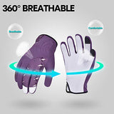 ▶ Guantes de jardinería  de Cuero de Cabra Para Mujer (Talla L/G, Azul, GA7454)