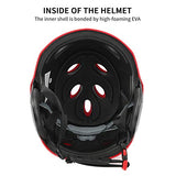 ▶ Casco de seguridad, Casco de seguridad de resina ABS, Casco de seguridad con forro de Eva altamente espumado, Color ligero y brillante, para hacer surf, Escalada, Rescate en el agua, Gorra de rafting