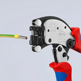 ▶ KNIPEX  Twistor® T Alicates de crimpado autoajustables para virolas de alambre, 8 pulgadas