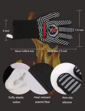 ▶ Guantes ignífugos  calientes resistentes al calor, guantes de cocina profesionales, largos resistentes al calor, para parrilla, ahumador, barbacoa, 34,3 cm, gris