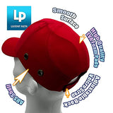 Lucent Path Gorra de béisbol roja – Gorra de protección ligera de seguridad para la cabeza, carcasa de ABS y almohadillas de espuma EVA
