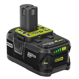 RYOBI P590KN 18 voltios ONE+ sierra de banda portátil inalámbrica con (1) batería de iones de litio de 4.0 Ah y cargador de 18 voltios