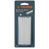Truper PIPE-1/2 Pistola eléctrica para silicon, 25W, 1/2" + REP-PIPE-5/16, Barras de silicón de repuesto para PIPE-5/16, 12 pzas