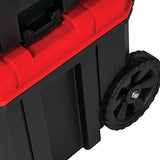 ▶ CRAFTSMAN Caja de herramientas rodantes con ruedas, bloqueable, color rojo, 20 pulgadas