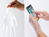 OCOMMO Guantes desechables de vinilo PVC (100 piezas) guantes desechables sin látex para protección, limpieza, preparación de alimentos, cocinar, manipular, otros, grandes