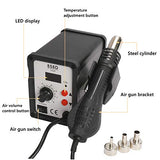 ▶  Estación de soldadura digital para pistola de aire caliente con 3 boquillas