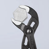 ▶ KNIPEX Cobra Tenaza para Bombas de Agua Hightech Recubiertos de Plástico Antideslizante, 300 mm, color gris