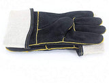 ▶ Guantes de Soldador de Estilo Deportivo 16 IN Guantes Largos, Seguros y duraderos, Guantes de Soldadura Resistentes al Calor, Mitones for soldadores/Chimenea/Camping/Cocina/Jardinería
