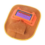 ▶ Capucha Soldador de cuero Máscara de soldadura Capucha Vaca Cómoda capucha de soldadura