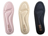 ▶ Plantillas de espuma viscoelástica para mujer, plantillas de repuesto supersuaves para zapatos de correr, botas de trabajo, cómodas, acolchadas, color azul marino EU 40
