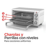 ▶ BLACK+DECKER  Horno con freidora de aire BLACK+DECKER extra amplio