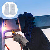 TEHAUX Guantes de Soldadura Guantes de Piel de Vaca Resistentes Al Fuego Soldador Mano de Trabajo Guantes de Línea Ignífugos Protector de Manos 34X14cm
