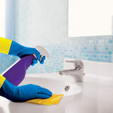 ▶ Guantes de látex reforzados para limpieza, medianos Truper