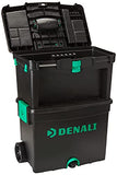 Caja de herramientas con ruedas Denali con mango cómodo plegable y almacenamiento superior extra-­ble