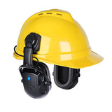 ▶ Orejeras con Bluetooth NRR de 28 dB, ajustable, para casco, color negro