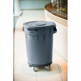 Rubbermaid Dolly, Twist On/Off Round Dolly, Negro