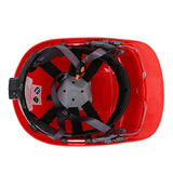 LAJS Casco de protección de Seguridad, Gorro de Seguridad con absorción de Impactos para Evitar el Impacto de la Niebla, los arañazos y los Rayos UV para el Trabajador(6.00 * 6.00 * 4.00cm-Rojo)