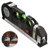 ▶  Multipurpose Laser Level laser measure Line 8ft+ Measure Tape Ruler Adjusted Standard and Metric Rulers