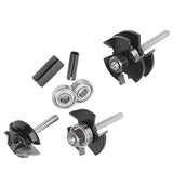 ▶ Broca fresadora de enrutador de inglete de bloqueo de aleación  3 dientes en forma de T juego de brocas de enrutador de madera herramienta de carpintería para recortar