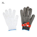 ▶ Guantes de seguridad universales de nivel 5, ajustables, recubiertos de látex, más anillo de acero PE, manoplas de trabajo, correa de muñeca elástica, Rojo, SG