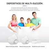 ▶ Compresor Silencioso, Inhalador Eléctrico Silencioso con 1 Boquilla y 2 Máscaras para Adultos y Niños