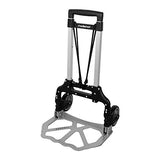 ▶ Redlemon Diablito Plegable de Aluminio con Capacidad para 100 kg de Carga, Llantas y Base Plegables, Mango Ergonómico y Ajustable hasta 97 cm de Altura, Resistente y Ligero, Fácil de Guardar