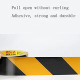 ▶ Rollo de cinta de seguridad reflectante a prueba de agua 50 mm * 25 m Cinta de señalización de piso con rayas amarillas y negras Cinta de advertencia de peligro y precaución Cinta de advertencia aut