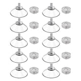FASHIONTEYY Atornille la Ventosa,10 Piezas de ventosas multifuncionales M4 | Ventosas de Tornillo de Pared de Mesa de 8x40mm para Cocina, baño, Dormitorio, Sala de Estar, Oficina