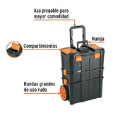 ▶ Caja para herramientas 19"x25" 3 en 1 desmontable con ruedas grandes de uso rudo