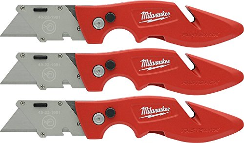 ▶MILWAUKEE Fastback Flip Open Utility Knife Set (3 Pack)
