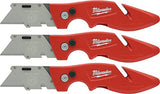 ▶MILWAUKEE Fastback Flip Open Utility Knife Set (3 Pack)