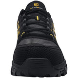 ▶ LARNMERN Zapatos con Punta de Acero para Hombre, Botas de Trabajo de Seguridad indestructibles y Antideslizantes, cómodas Zapatillas antipinchazos para Hombre L91182(28.0 cm, Negro y Amarillo)