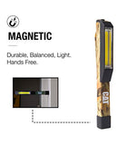 ▶ CATERPILLAR Linterna LED con base magnética de 175 lúmenes con chip incorporado CT1000 (negro/amarillo)