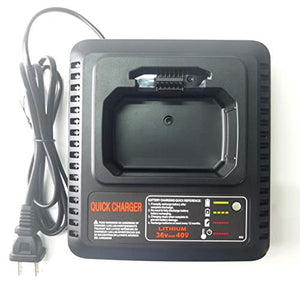 Cargador rápido compatible con Black+Decker LCS36 LCS40 ANOITD Square LCS36/40 40V MAX