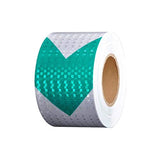 ▶ Cinta reflectiva Cinta de precaución de Seguridad de Peligro al Aire Libre Etiqueta de Flecha Impermeable - Tráfico Nocturno de automóviles Reflector de Alta Intensidad Visibilidad