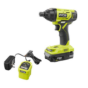 Taladro de impacto con batería de 1.5 Ah y cargador Ryobi ONE+ 18V inalámbrico 1/4" Kit de  (P235AK1)