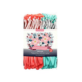 ▶ Guantes Jardinería  para mujer, 10 pares de guantes de jardín con revestimiento de goma transpirables, guantes de trabajo de protección al aire última intervensión, tamaño mediano, se adapta a la mayoría, rojo y verde (10 pares, M)