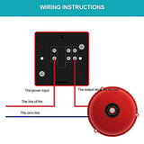 100dB High-Decibel Fire Alarm Bell tipos de huelga interna de acero inoxidable de 6 pulgadas Campana eléctrica utilizada para alarma de incendio evacuación de emergencia escuela estación