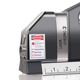 Nivel láser, medidor láser multiusos Línea métrica de 8 pies + Regla de cinta métrica ajustada Estándar y Metric Rulers MICMI by MICMI