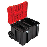 ▶ CRAFTSMAN Caja de herramientas rodantes con ruedas, bloqueable, color rojo, 20 pulgadas