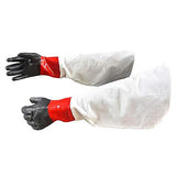 ▶ Guantes resistentes a los productos químicos DE chorro de arena de 25 pulgadas resistentes químicos de partes del pequeña sala guantes industriales, con protección de