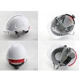 outdoor product Casco de Seguridad Industrial, Casco de Construcción de Borde de ABS Casco de Seguridad de Choque con Gafas，para Poder/Edificio