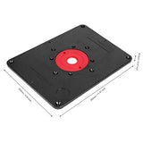 Herramientas Carpintería  Germerse Level-Loc Rings Deluxe Router Base Plate Routers Tool Precisión Negro y Rojo para carpintería doméstica