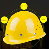 ▶ Casco de construcción Casco de seguridad - Ventilador de verano Casco de protección laboral de electricistas para construcción de líderes de ingeniería de construcción y construcción Mejor protegerte