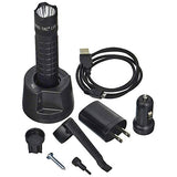 🔦 Linterna recargable MagLite.- Sistema de linterna LED recargable Mag-Tac - Bisel coronado, color negro