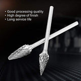 ▶ Brocas fresadoras 10 Piezas Fresa de Extremo,Juego de Fresas de Carburo de Tungsteno de Vástago de 2,35 mm y Vástago de 1/4"(6 mm) para Amoladora Rotativa DIY